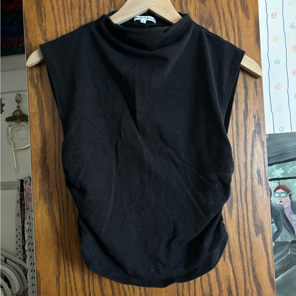 Reformation Ruched Tee
